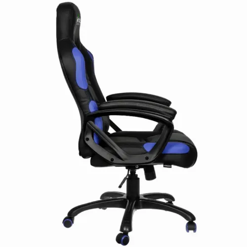 Игровое кресло Gamemax GCR07, Искусственная кожа, Черный/Синий