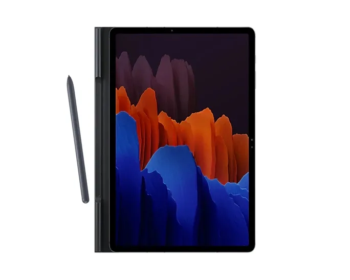 Чехол для планшета Samsung Tab S7+ Book Cover, 12,4", Полиуретан, Чёрный