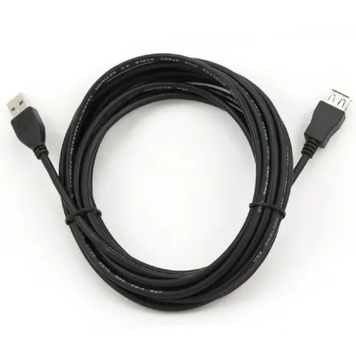 Cablu prelungitor Cablexpert CCP-USB2-AMAF-15C, USB Type-A/USB Type-A (F), 4,5m, Negru