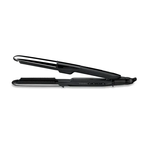 Выпрямитель для волос BaByliss 2 in 1 Steam Shine ST496E, Чёрный | Серебристый
