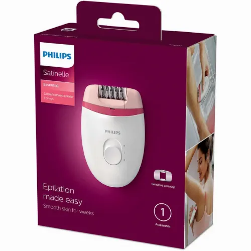 Эпилятор PHILIPS BRE235/00, Белый/Розовый