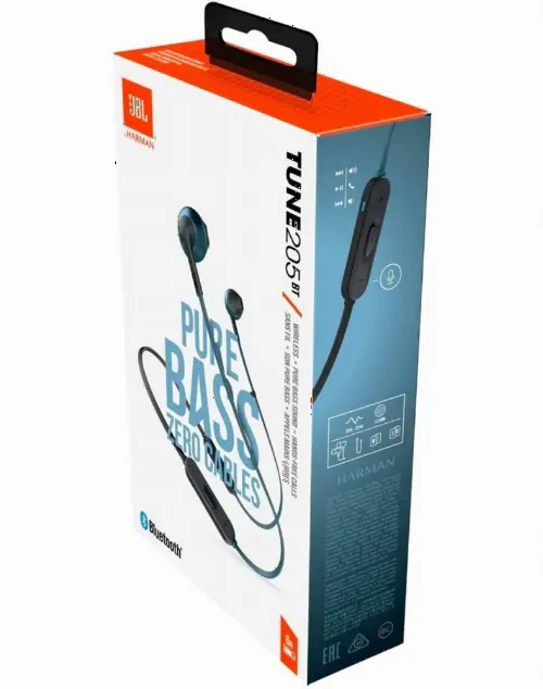 Căști JBL Tune 205BT, Albastru