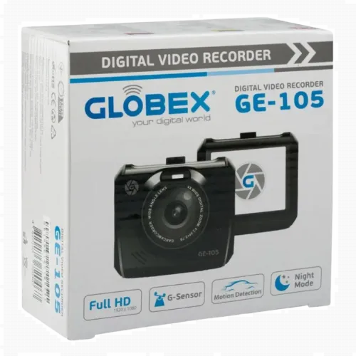 DVR Globex GE-105, 1920*1080 FPS, / 140°- 98° / microSDHC up to 32Gb / 2.4