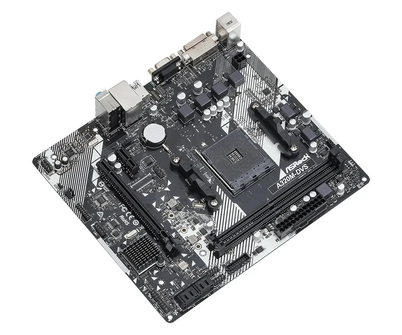 Placă de bază ASRock A320M-DVS R4.0, AM4, AMD A320, Micro-ATX