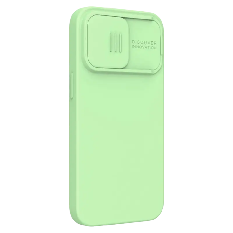 Чехол Nillkin iPhone 13 Pro Max, CamShield Silky Silicone, Mint Green