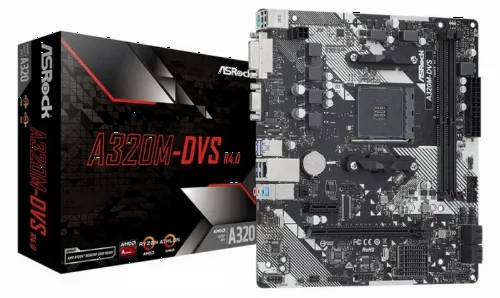 Placă de bază ASRock A320M-DVS R4.0, AM4, AMD A320, Micro-ATX