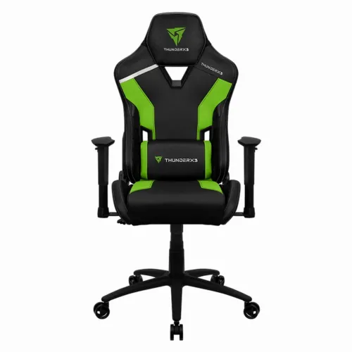 Игровое кресло ThunderX3 TC3, Искусственная кожа, Черный/Зеленый