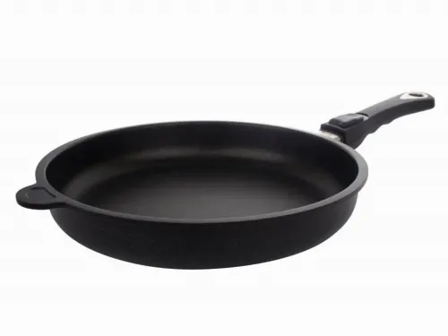 Сковорода AMT Gastroguss AMT-528-E, 1,9л, 28см, Чёрный