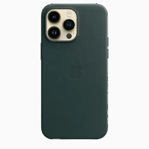 Original iPhone 14 Pro Max Leather Case with MagSafe - Forest Green, Model A2909