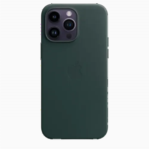 Original iPhone 14 Pro Max Leather Case with MagSafe - Forest Green, Model A2909