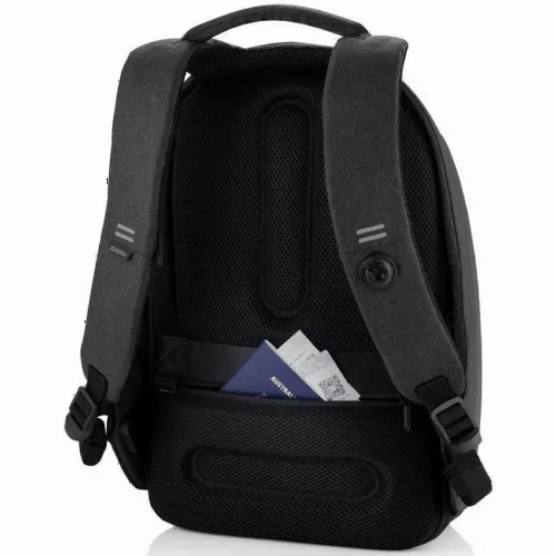 Rucsac pentru Laptop Bobby PRO, 15.6", Piele artificială, Negru