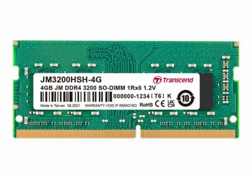 Оперативная память Transcend JM3200HSH-4G, DDR4 SDRAM, 3200 МГц, 4Гб