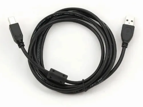 Cablu de date pentru periferice Cablexpert CCFB-USB2-AMBM-3M, USB Type-A/USB Type-B, 3m, Negru