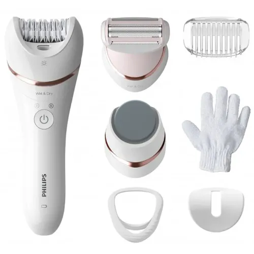 Эпилятор PHILIPS BRE730/10, Белый Розовый