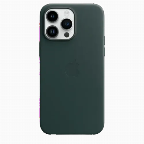 Original iPhone 14 Pro Max Leather Case with MagSafe - Forest Green, Model A2909