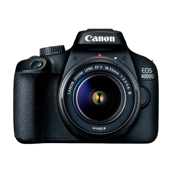 Зеркальный фотоаппарат Canon EOS 4000D & EF-S 18-55mm III + SB130 + 16GB, Чёрный