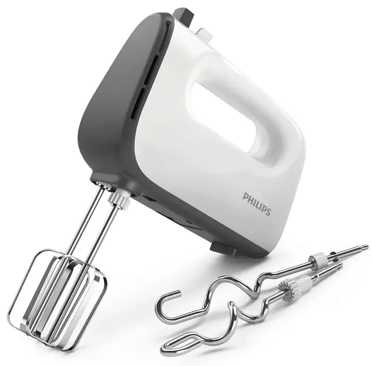 Mixer Manual PHILIPS Viva Colelction HR3740/00, Alb / Gri