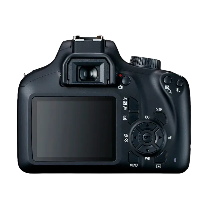 Aparat foto DSLR Canon EOS 4000D & EF-S 18-55mm III + SB130 + 16GB, Negru