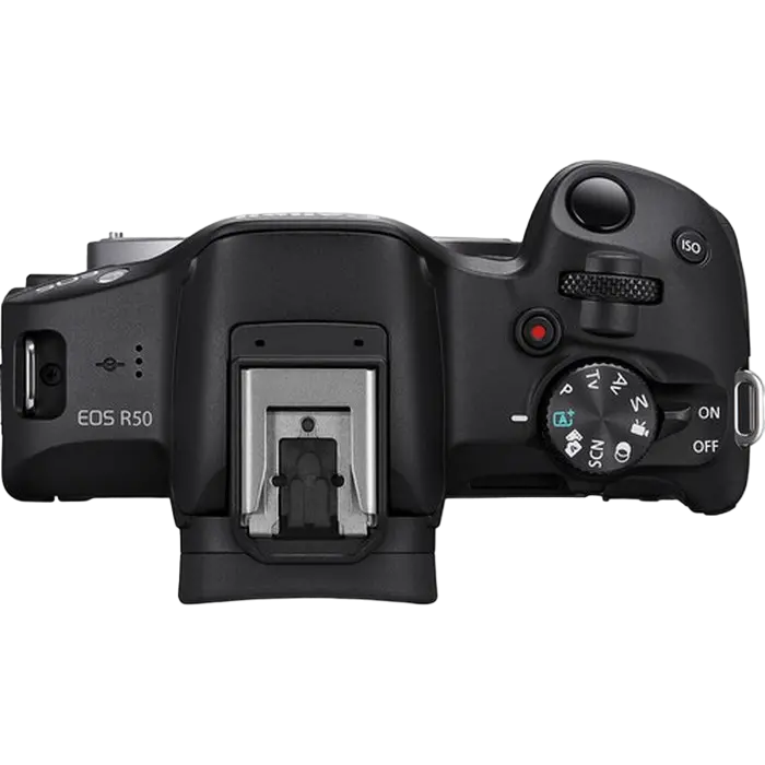 Aparat Foto Mirrorless Canon EOS R50 Black, BODY, Negru