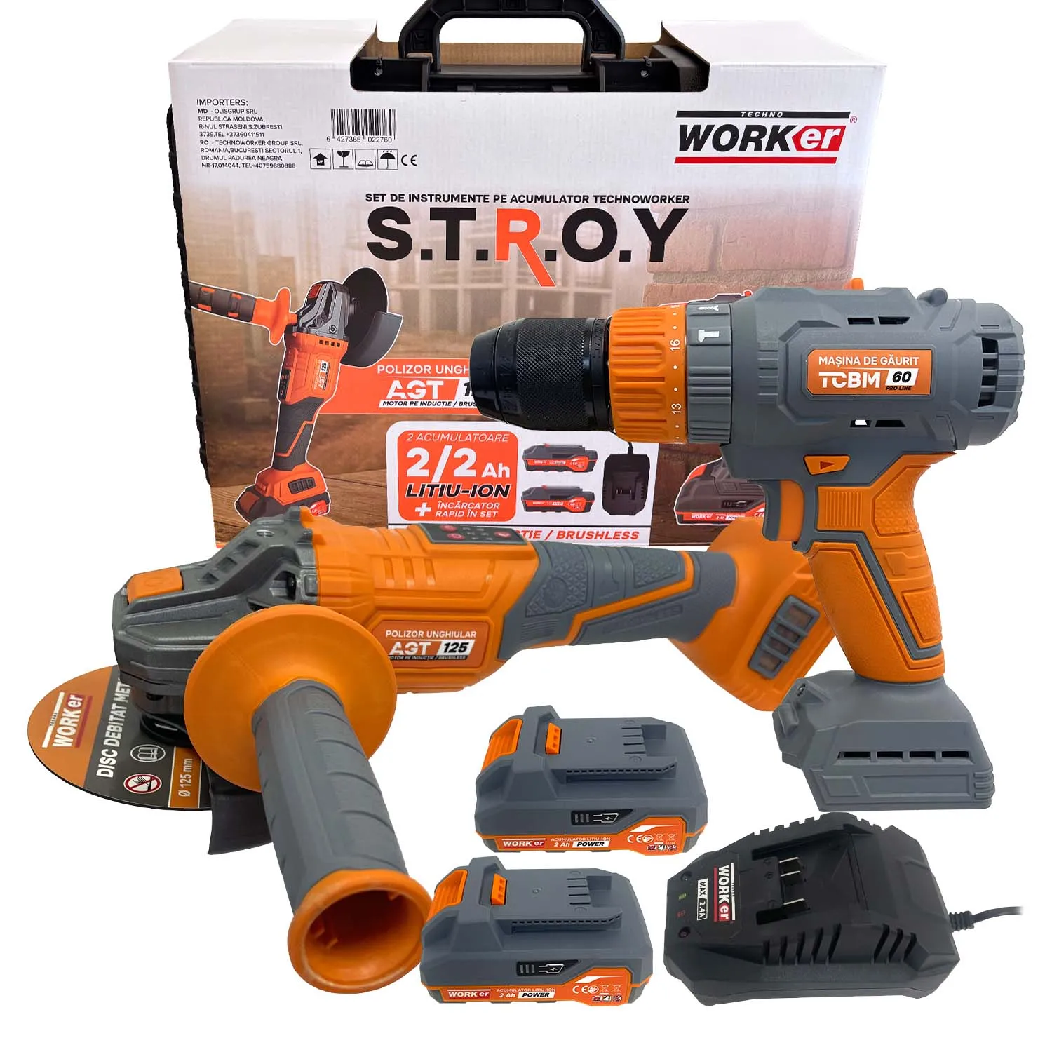 Set instrumente pe acumulator STROY 2 buc