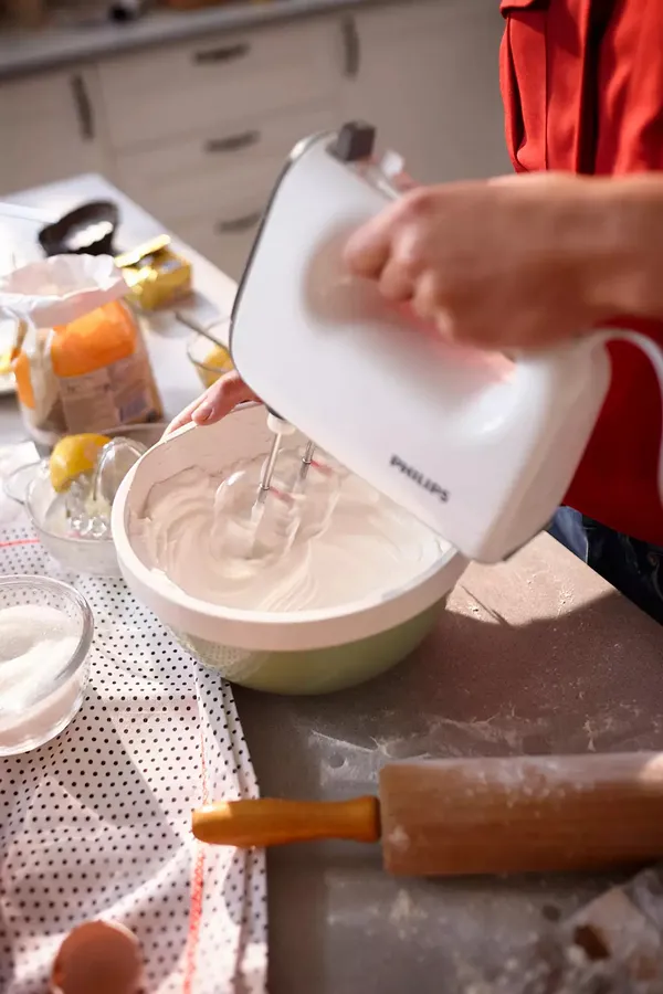 Mixer Manual PHILIPS Viva Colelction HR3740/00, Alb / Gri