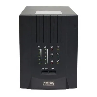 UPS PowerCom SPT-1000, 1000VA/800W, Smart Line Interactive, Pure Sinewave, LCD, AVR, USB, 2xSchuko