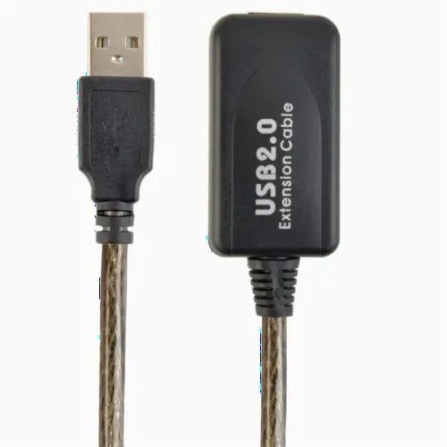 Cablu prelungitor Cablexpert UAE-01-5M, USB Type-A (M)/USB Type-A (F), 5m, Negru