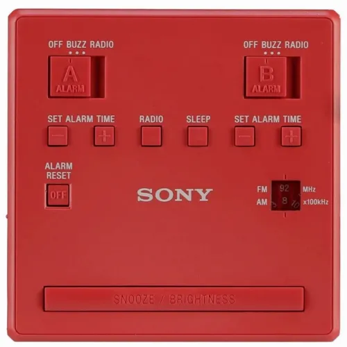 Интеллектуальный динамик SONY ICF-C1T, Красный