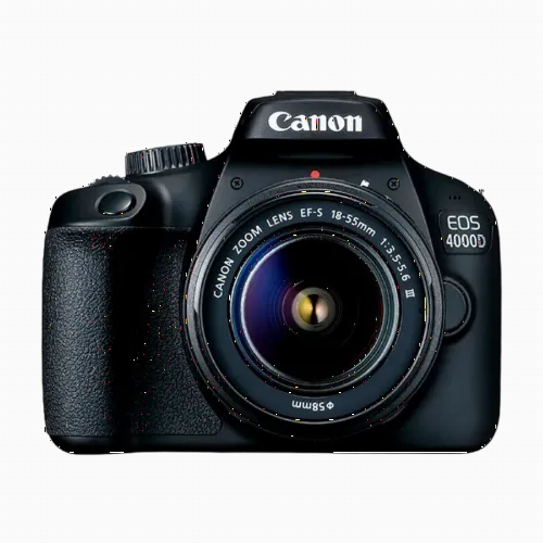 Зеркальный фотоаппарат Canon EOS 4000D & EF-S 18-55mm III + SB130 + 16GB, Чёрный