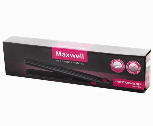 Выпрямитель для волос Maxwell MW-2218, Чёрный