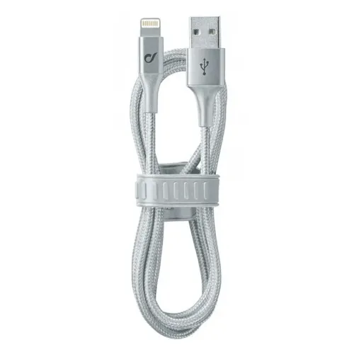 Cablu încărcare și sincronizare Cellularline Satellite MFI, USB Type-A/Lightning, 1m, Argintiu