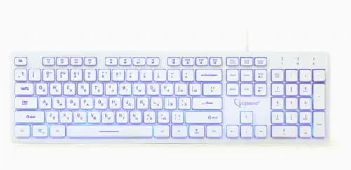 Tastatură Gembird KB-UML3-01-W-RU, Cu fir, Alb