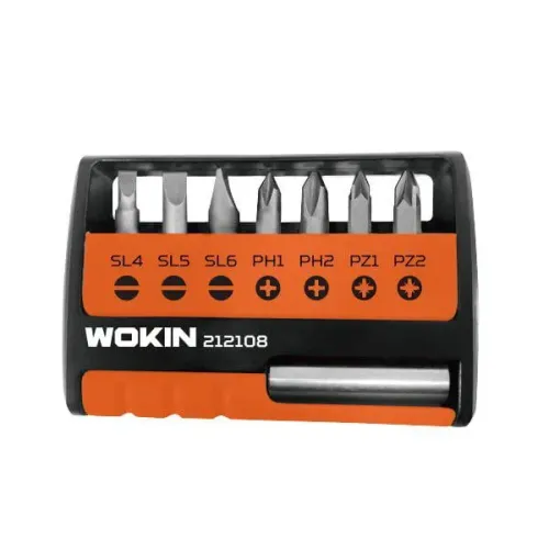 Набор бит WOKIN 8 насадок 1/4″ × 25 мм | S2