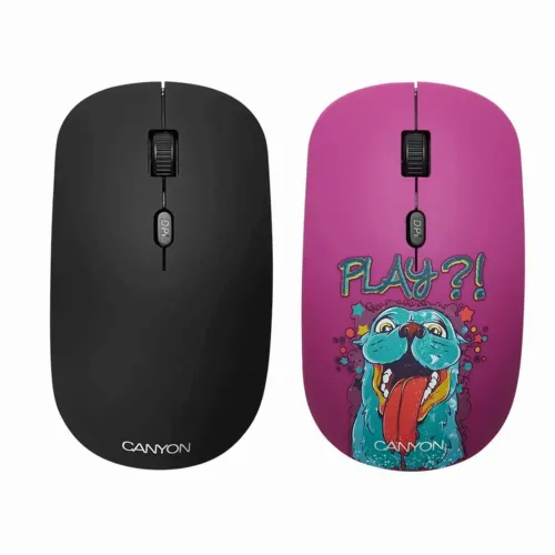 Mouse Wireless Canyon CND-CMSW400PL, Multicolor