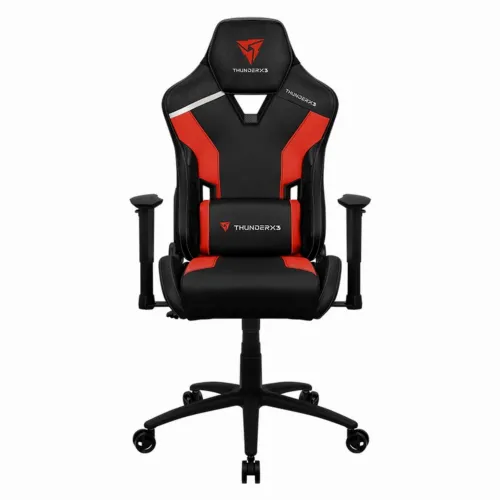 Игровое кресло ThunderX3 TC3, Искусственная кожа, Чёрный/Красный