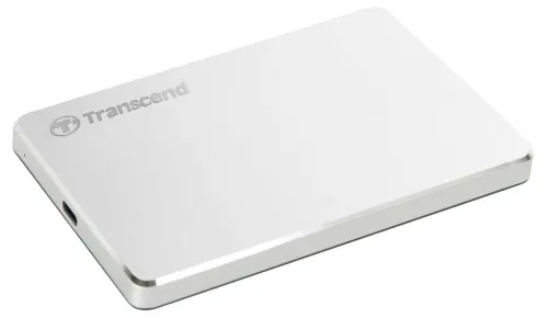 HDD portabil extern Transcend StoreJet 25C3S,  1 TB, Argintiu (TS1TSJ25C3S)