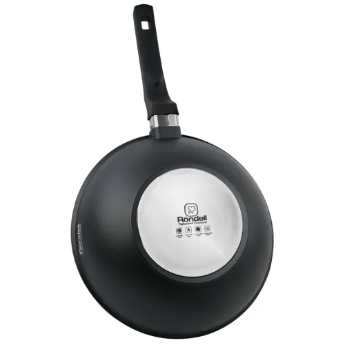 Tigaie WOK Rondell RDA-1349, 28cm, Negru