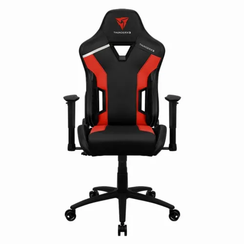 Игровое кресло ThunderX3 TC3, Искусственная кожа, Чёрный/Красный