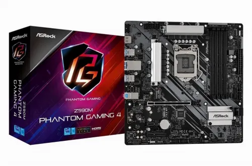 Placă de bază ASRock Z590M Phantom Gaming 4, LGA1200, Intel Z590, Micro-ATX