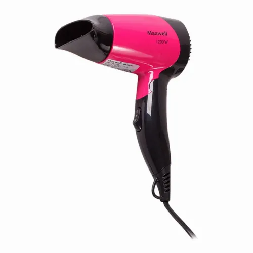 Uscător de păr compact Maxwell MW-2007, 1200 W, Negru | Roz