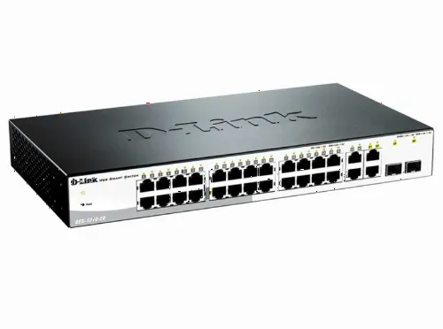 Switch de rețea D-Link DES-1210-28, 24x 10/100 Mbps