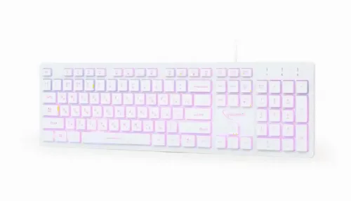 Tastatură Gembird KB-UML3-01-W-RU, Cu fir, Alb