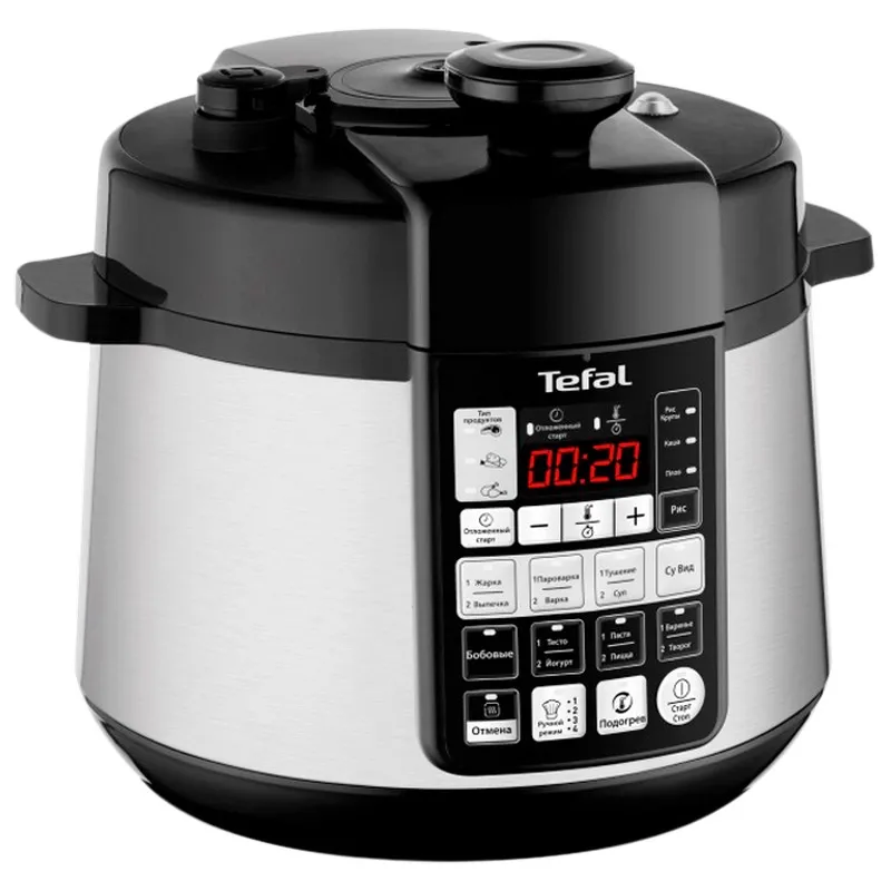 Мультиварка-скороварка Tefal CY621D34, Серебристый