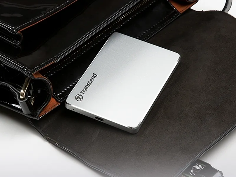 Внешний портативный жесткий диск Transcend StoreJet 25C3S,  2 TB, Серебристый (TS2TSJ25C3S)