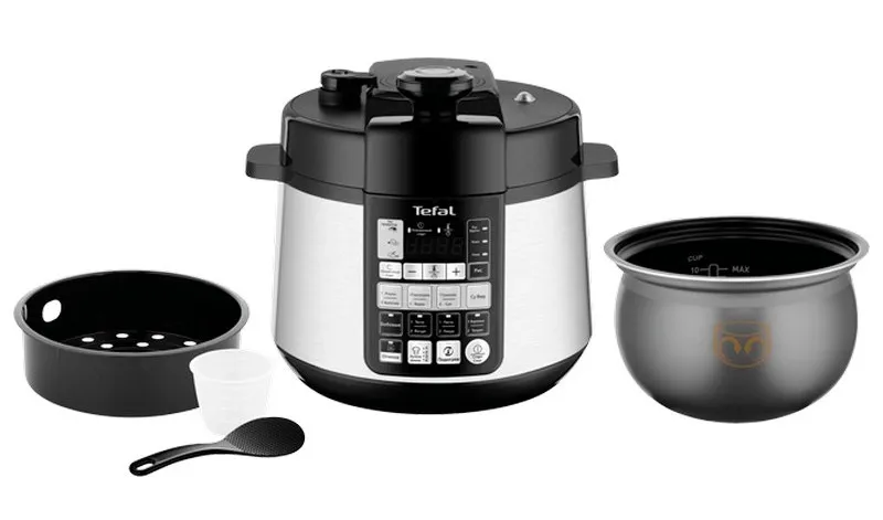 Мультиварка-скороварка Tefal CY621D34, Серебристый