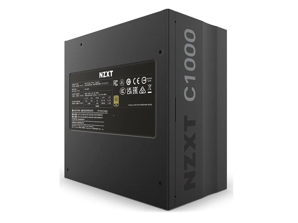 Блок питания для компьютеров NZXT C1000, 1000Вт, ATX, Полностью модульный
