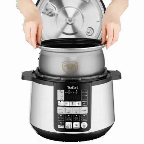 Aparat de gătit multifuncțional sub presiune Tefal CY621D34, Argintiu