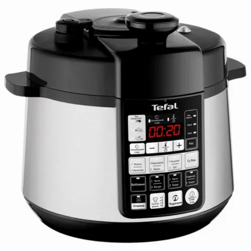 Aparat de gătit multifuncțional sub presiune Tefal CY621D34, Argintiu