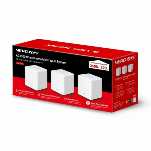 Домашняя Mesh Wi-Fi система MERCUSYS Halo H30G (3-pack), Белый