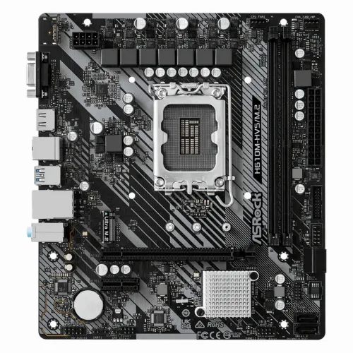 Материнская плата ASRock H610M-HVS/M.2 R2.0, LGA1700, Intel H610, Micro-ATX